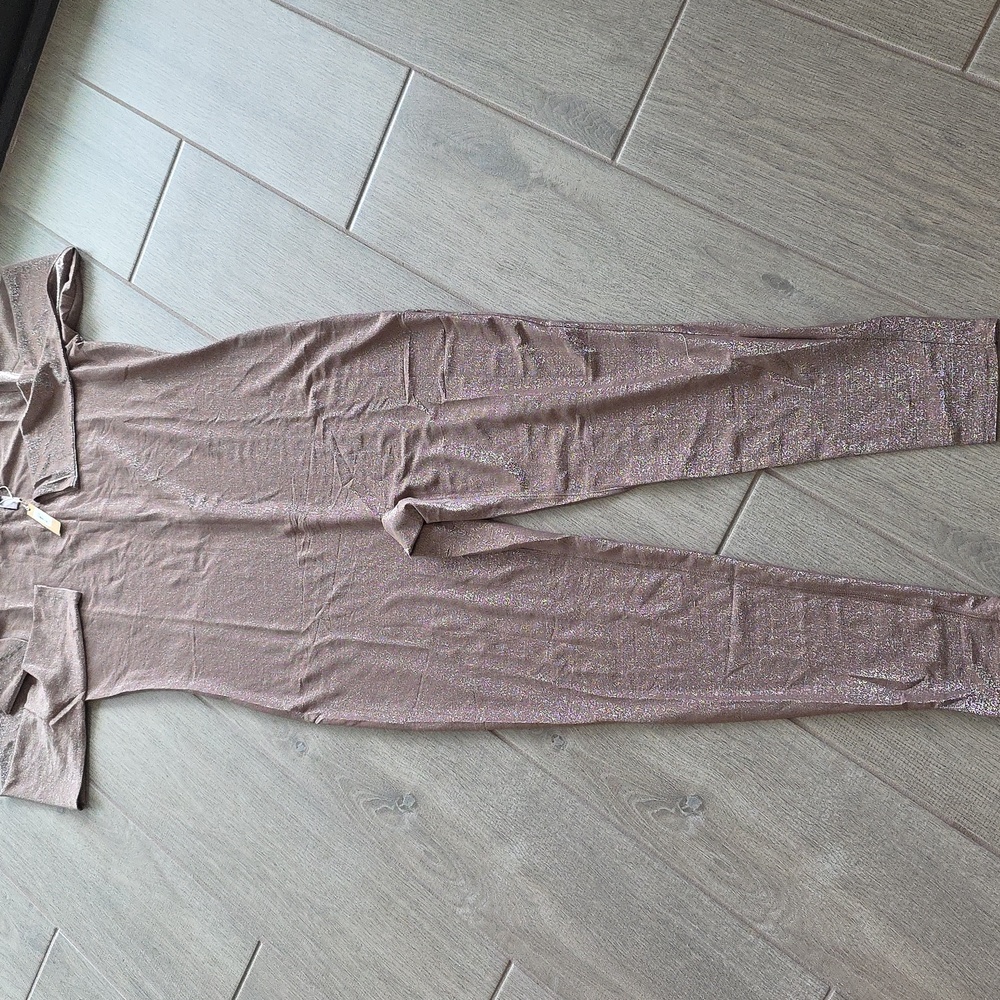 SKIMS Shimmer Catsuit Jumpsuit Umber 3X NWT